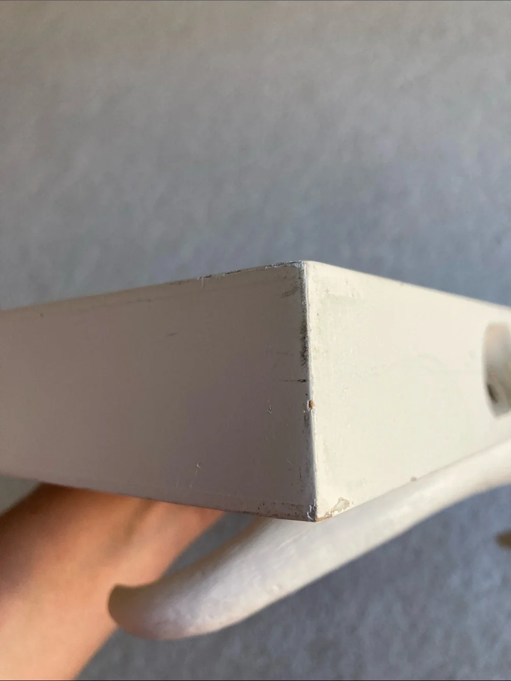 West Elm white antler shelves